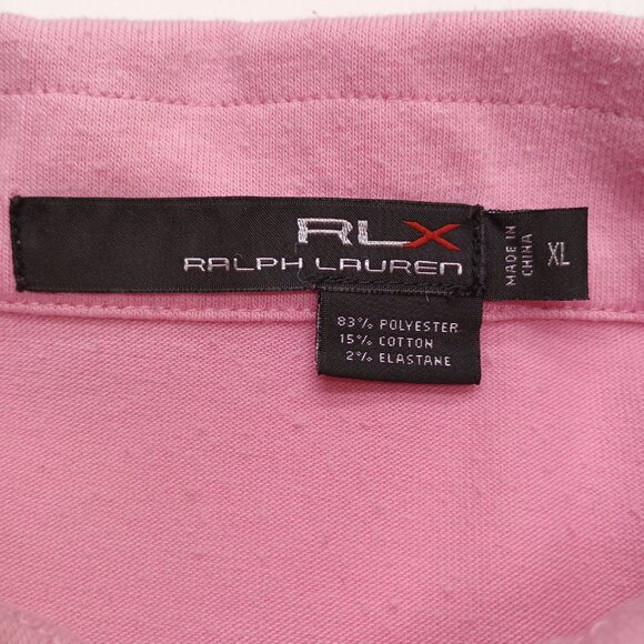 Ralph Lauren RLX Pink Performance Polo Shirt XL Stretch Athletic Preppy Golf - Picture 6 of 8